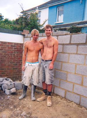 Two handsome builders