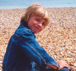 Fintan on the beach