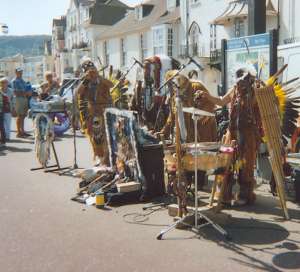 Nativa American musicians at Sidmouth Folk Week